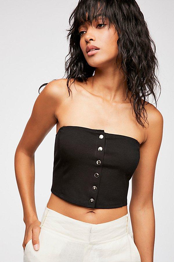 Button Up Tube Top By Intimately At Free People